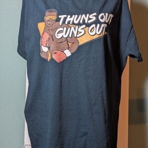 Gildan Black 'Thuns Out Guns Out' Graphic Tee